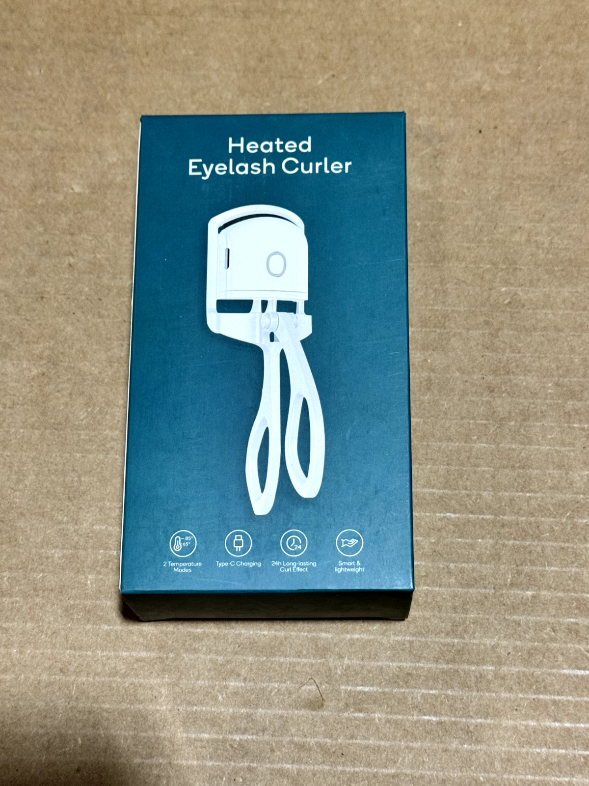 Heated Eyelash Curler, Long Lasting and Rechargeable, Green