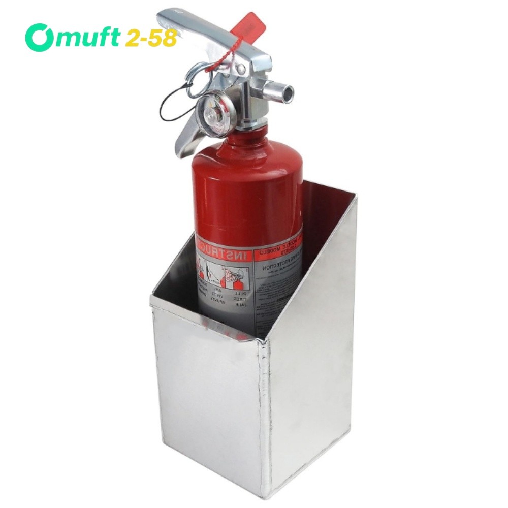 Aluminum Fire Extinguisher Holder Bracket Rack for Trailer Garage Shop Silver