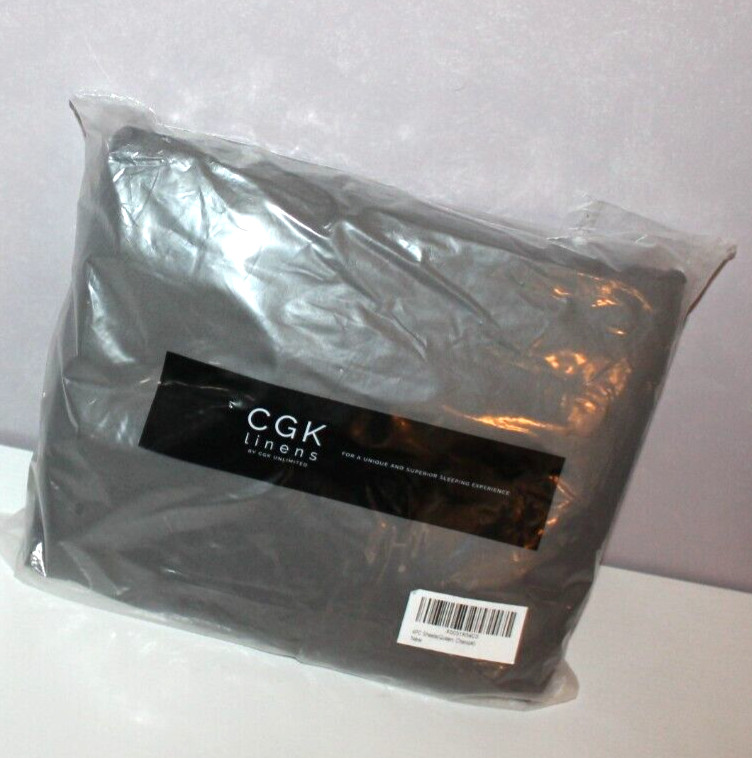 CGK Bed Sheet Set - 4 Piece, QUEEN - CHARCOAL