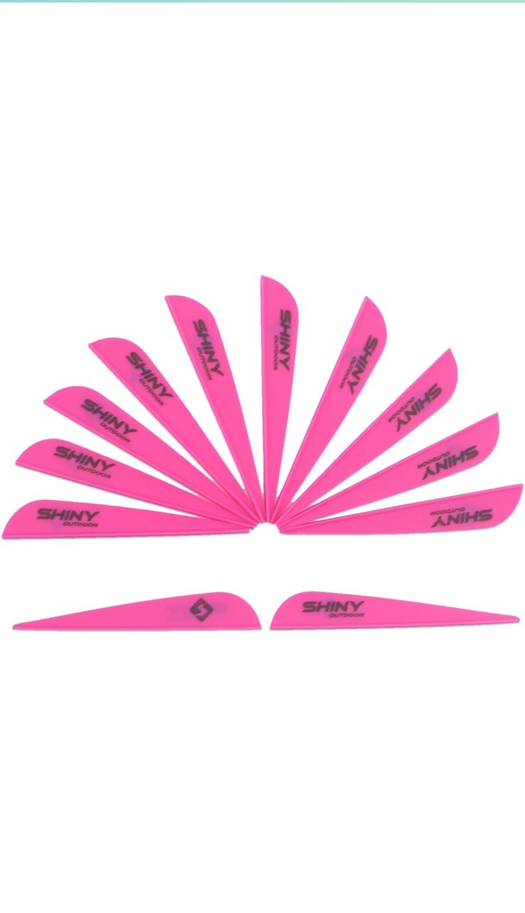 3 inch Arrow Fletching Vanes Plastic Feather for DIY Archery - 50 Pcs