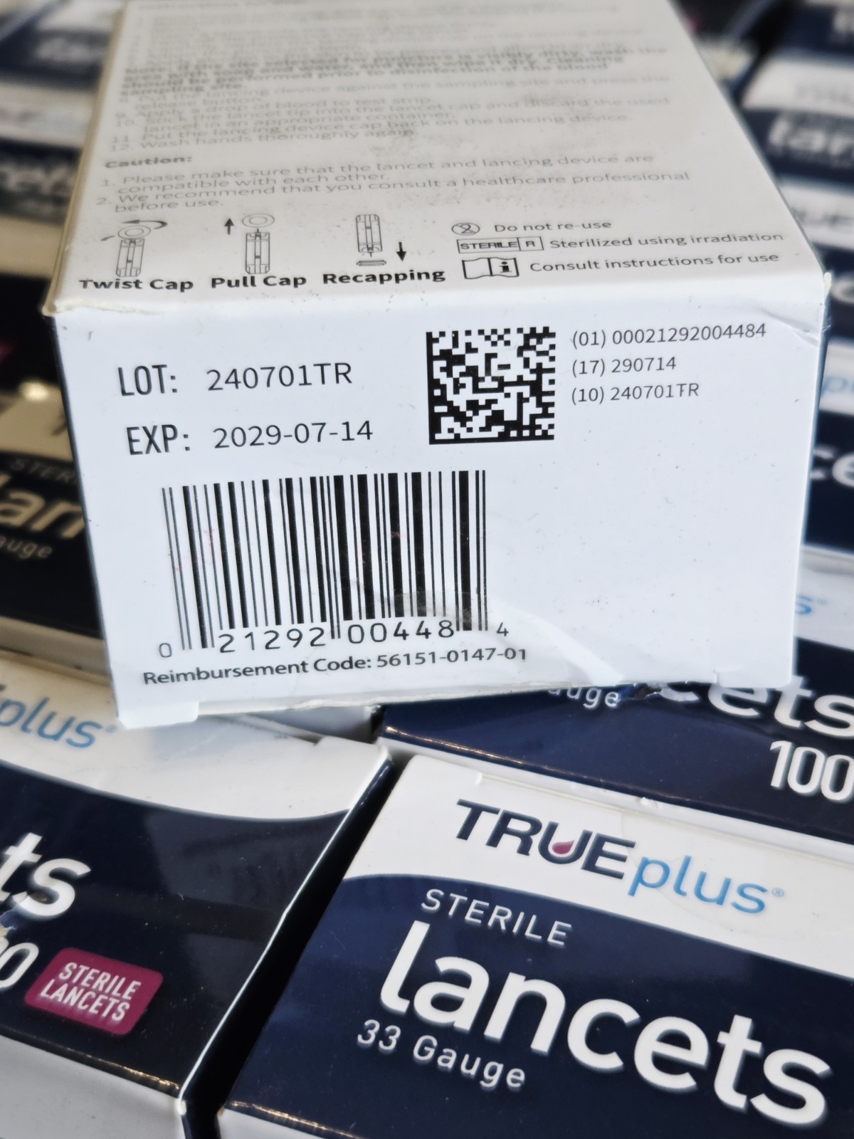 Trueplus Twist Top Lancets 4000pc