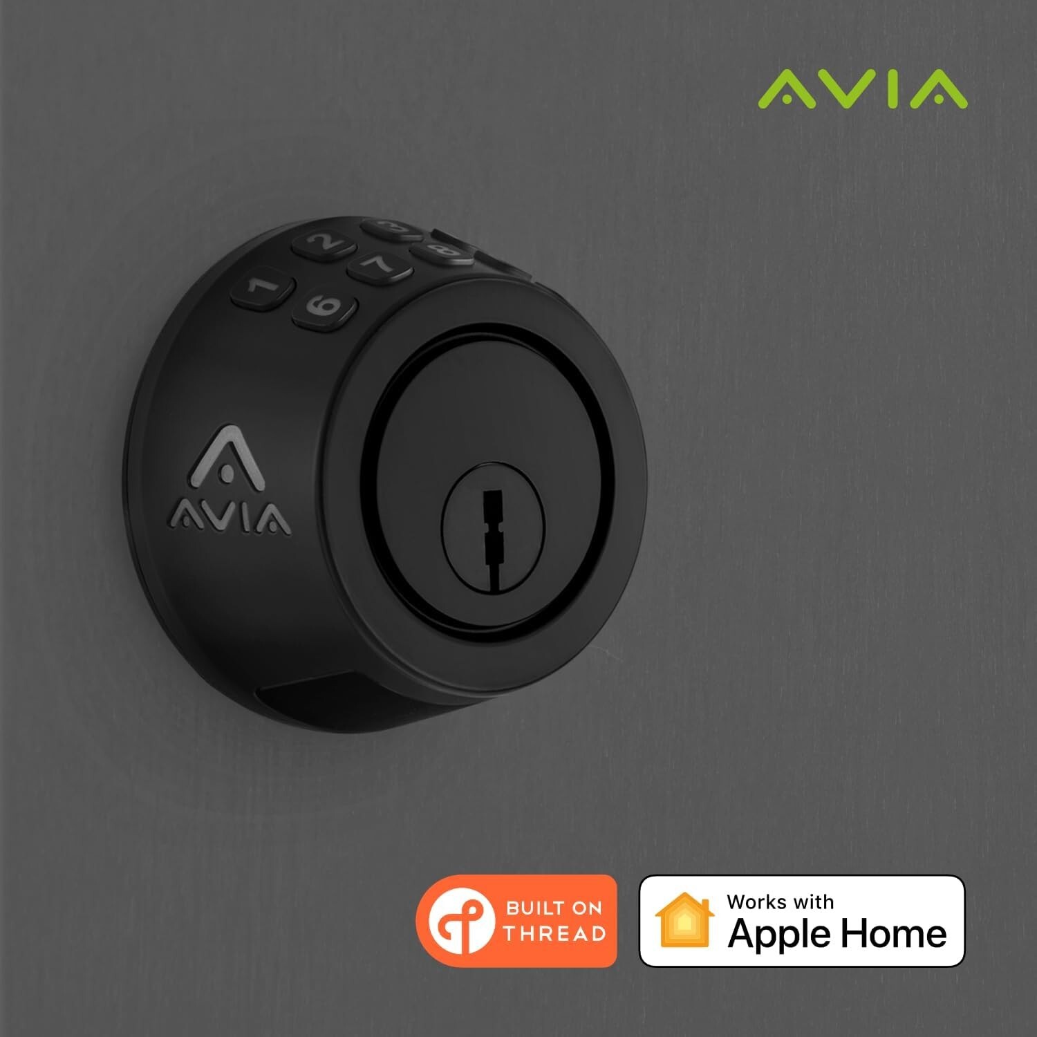 Avia Smart Deadbolt+ Lock – Apple Home Key Compatible – Keypad Door Lock