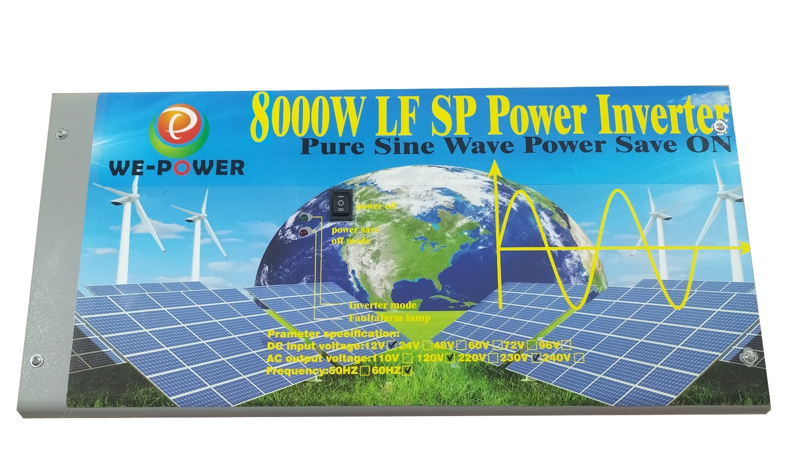 32000W/8000W LF Split Phase Pure Sine Wave SolarPower Inverter 24VDC/110V,220VAC