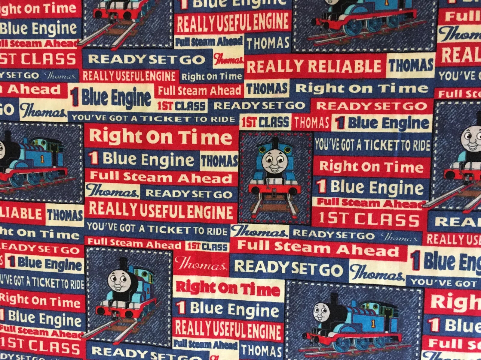Thomas The Train Tank Engine Pillowcase Handmade