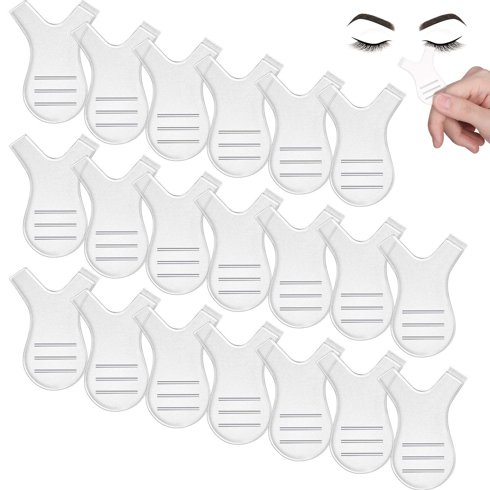 Y Shape Eyelash Brush 48 PCS Lash Perm Lift Tool Extension Supplies Transparent