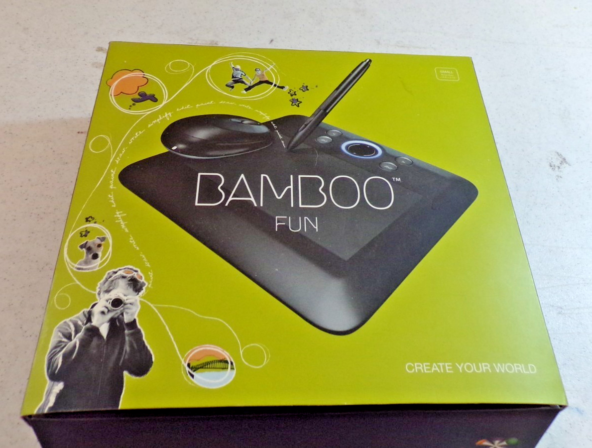 BAMBOO FUN MODEL CTE-450 by WACOM MIB W/CORDS / MANUAL ---- NO STYLUS INCLUDED