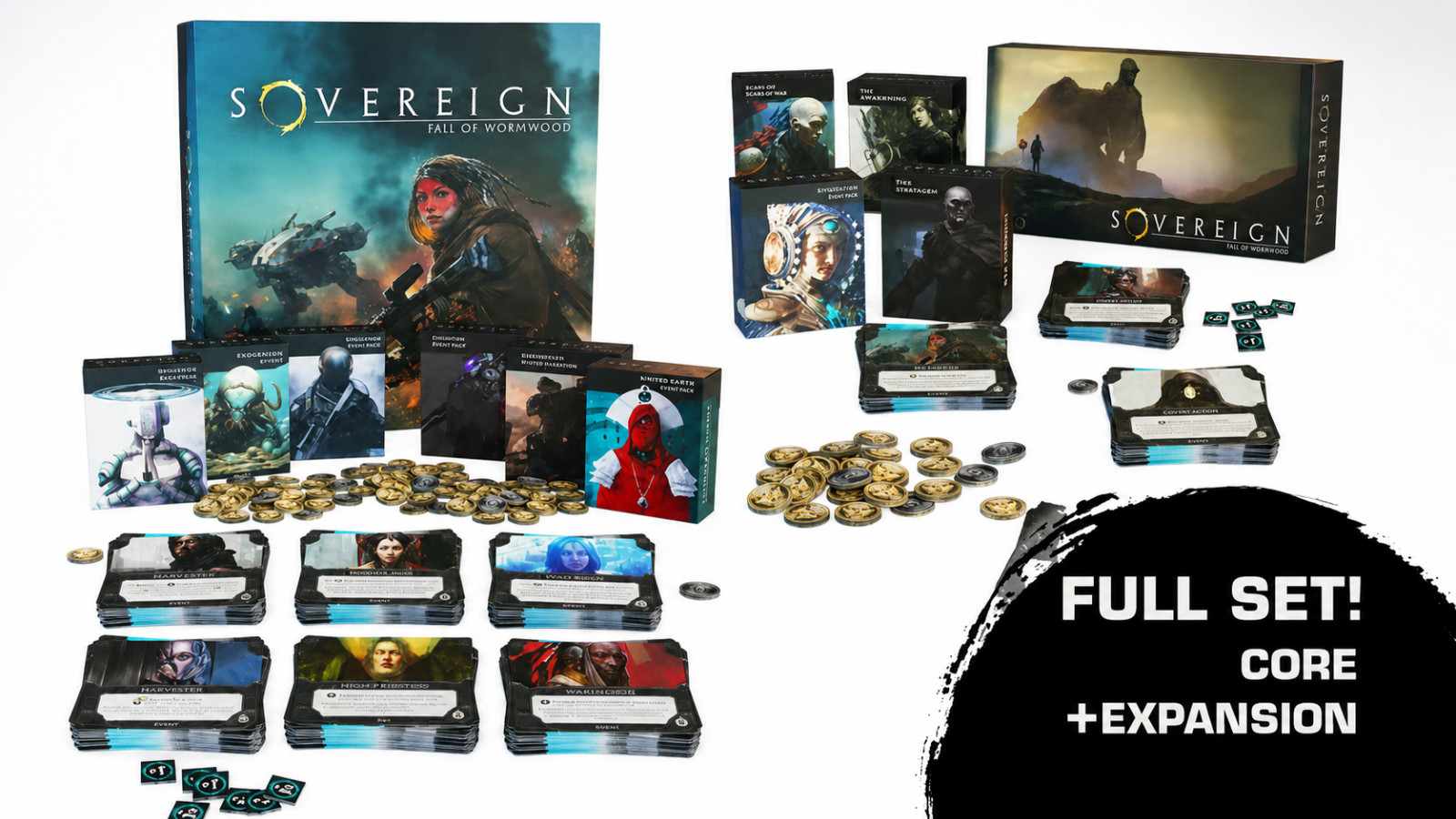 Sovereign: Fall of Wormwood Core Game + Exiles of Eden Expansion