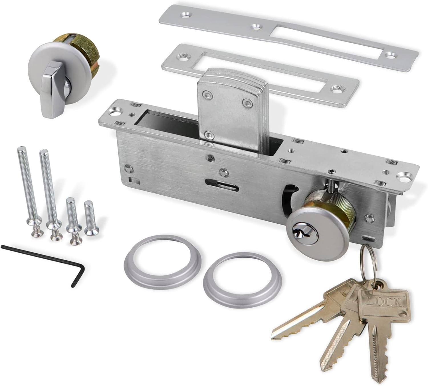 Storefront Mortise Door Lock Commercial Mortise Lock with Lock Cylinder Doubl US