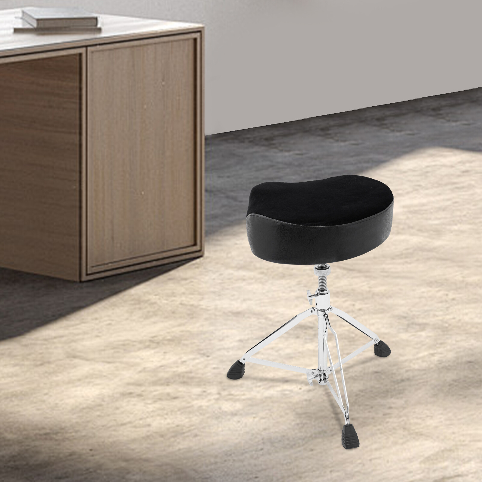 100kg/220.46lbs Drum Chair Seat Padded Drum Seat Height  Adjustable Drum Stool