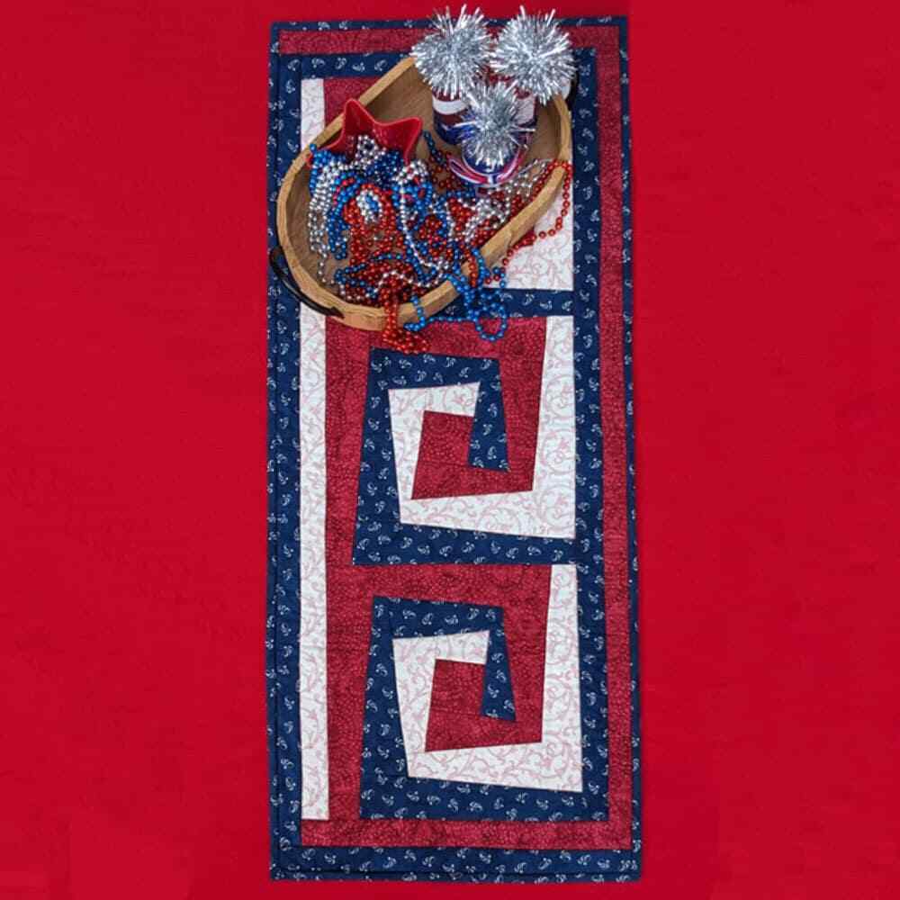 Cut Loose Press Wonky Waves Table Runner Pattern