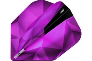 Target Shard Chrome Amethyst Purple Dart Flights