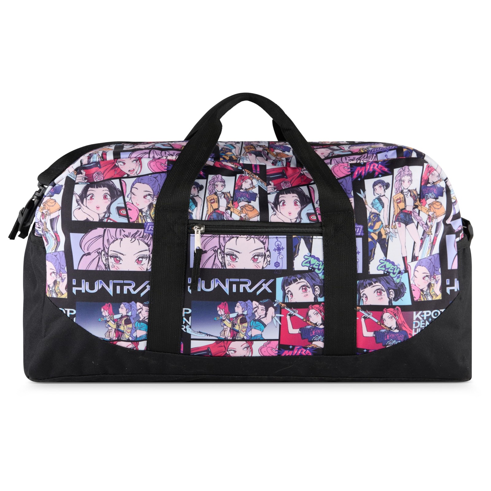 K-Pop Demon Hunters Duffle Bag, 20x10.5x9 Inch Travel Weekender Bag with Anim...