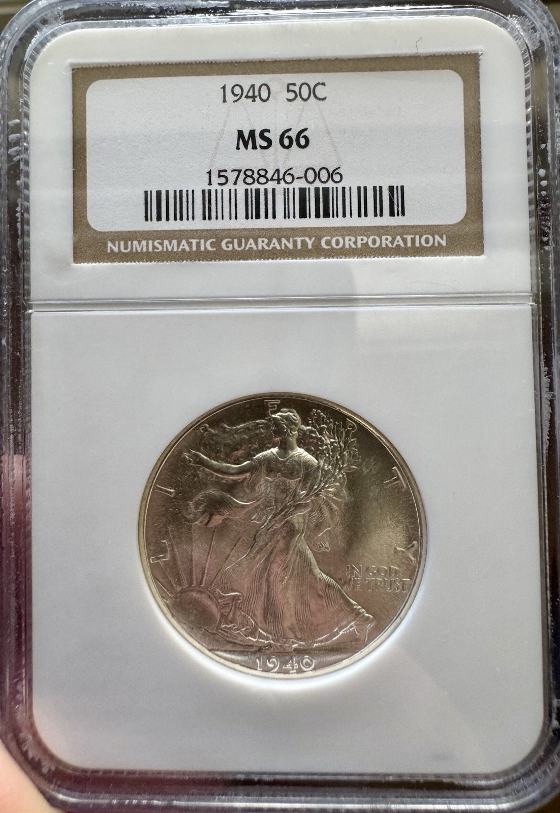 1940 Walking Liberty Half Dollar MS66 NGC Walker 50c