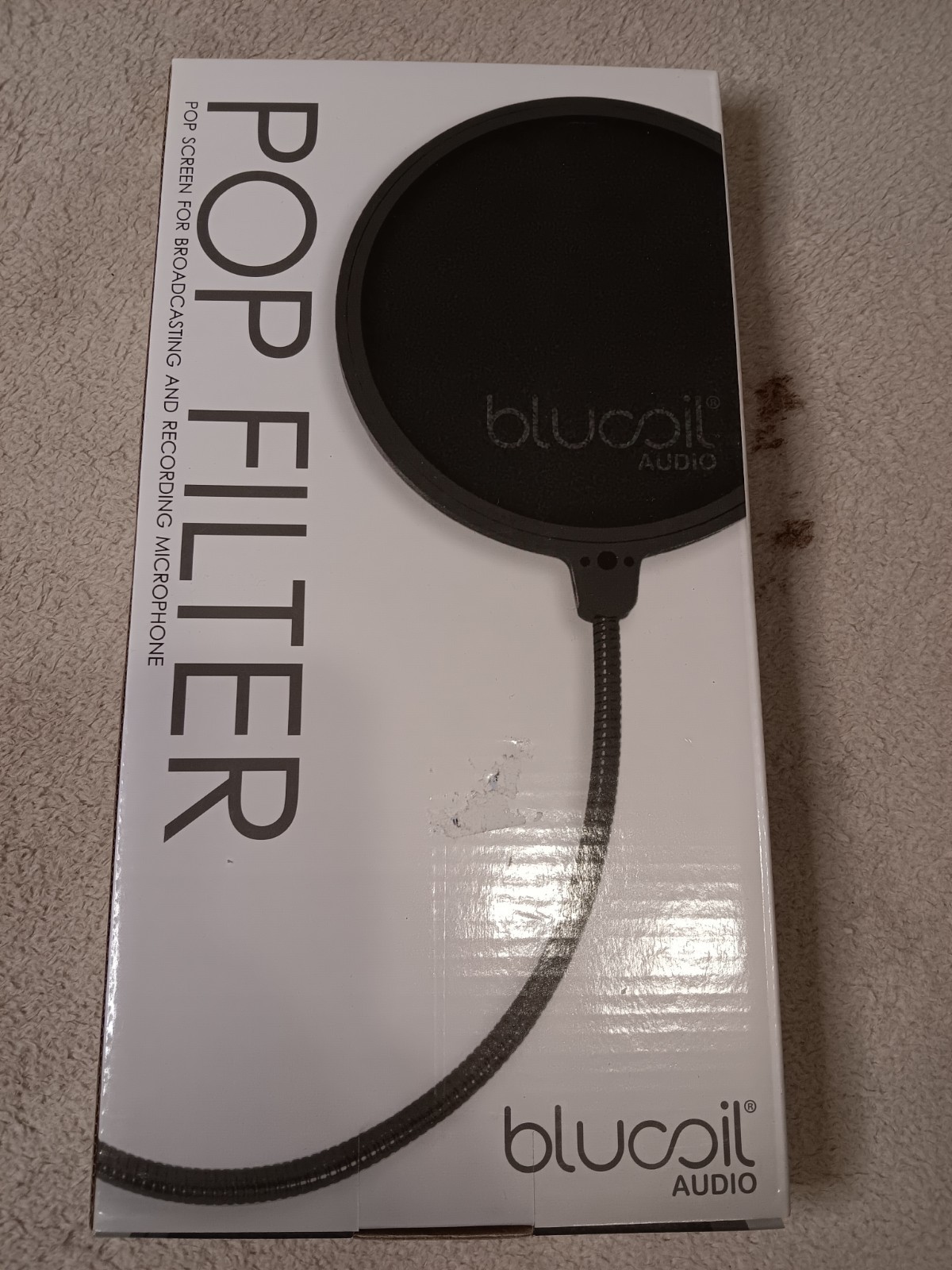 Blucoil Audio Universal Pop Filter For Microphone Brand New In Box