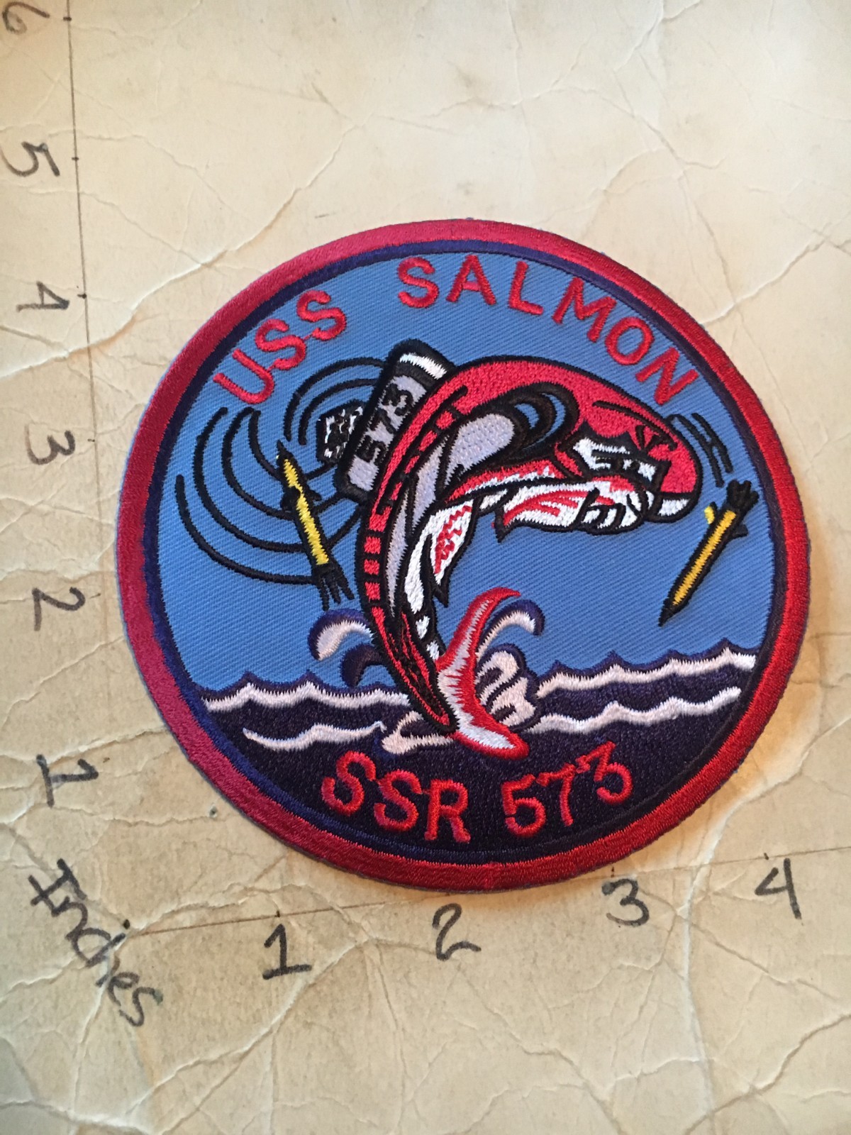US NAVY USS Salmon SSR-573 Submarine Patch 8/8/25