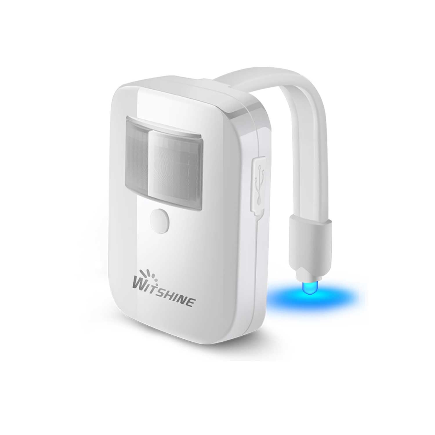 Witshine Rechargeable Toilet Night Lights with Motion Sensor - 16 LED Color