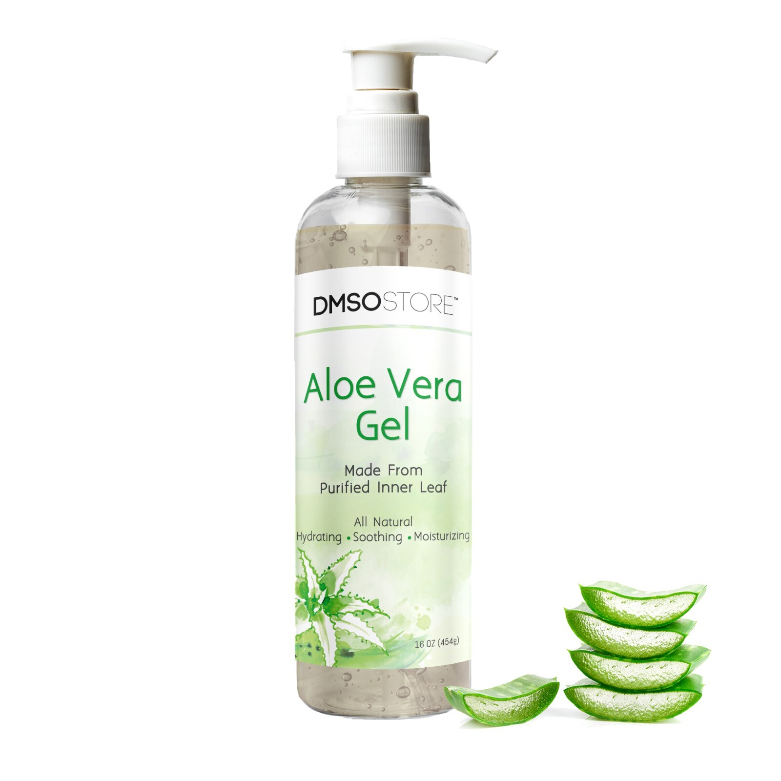 Aloe Vera Gel, 16 oz (454g), Alcohol-Free, Made From Purified Aloe Vera