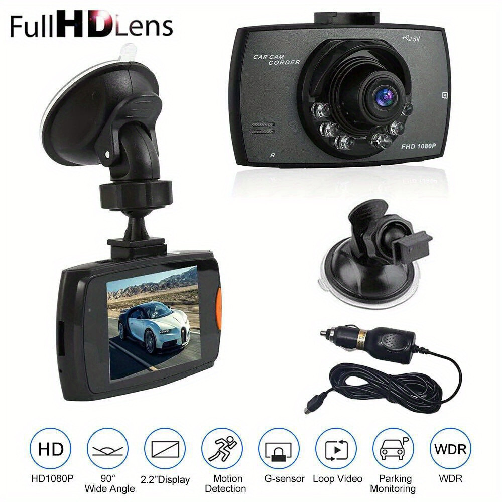 1080P Car DVR Dash Vehicle Video Camera Recorder 90° Loop Recording Night Vision
