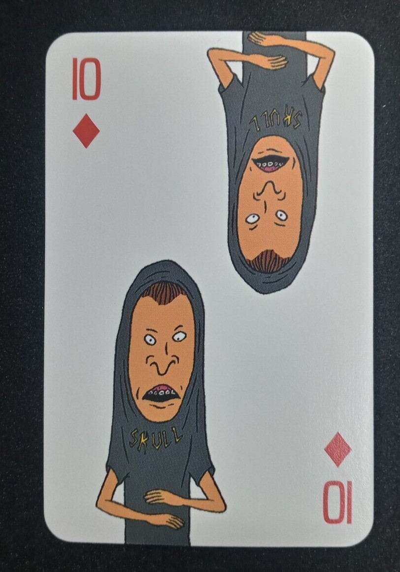 1996 MTV Beavis & Butthead Swap Playing Card Beavis 10 Diamonds