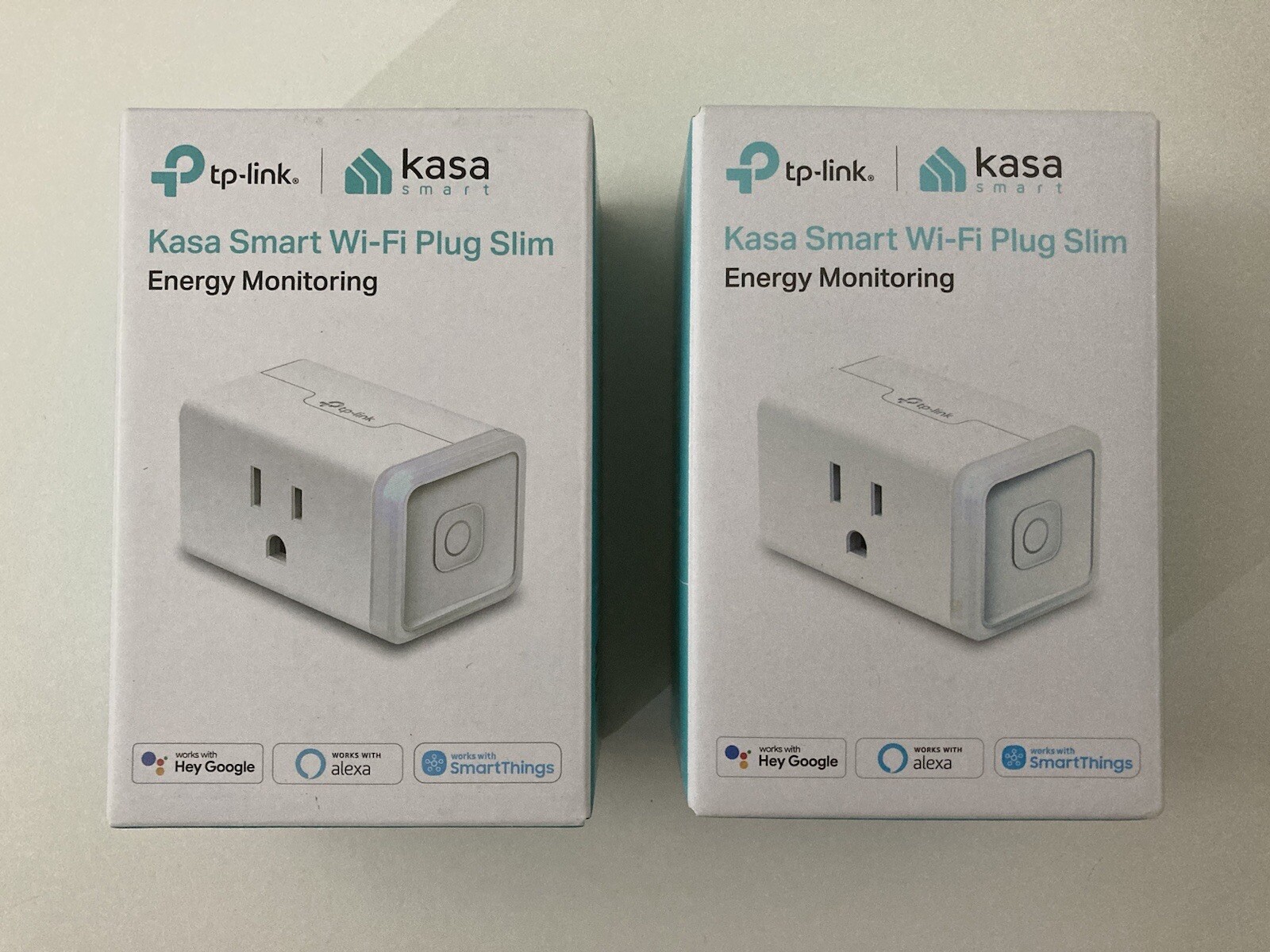 NEW Two (2) Pack KASA Smart Wi-Fi Plug Slim Energy Monitoring TP-Link KP115