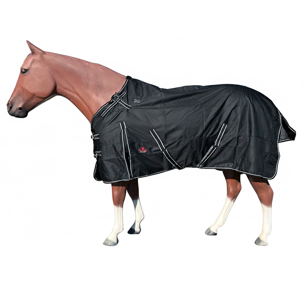 HILASON 1200D Turnout Light Winter Waterproof Rain Sheet Horse Black | Sheets