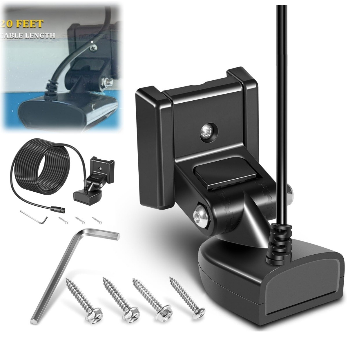 for Humminbird Helix 5/7/8/9/10/12 Chirp 710274-1 XNT 9 HW T Transom Transducer