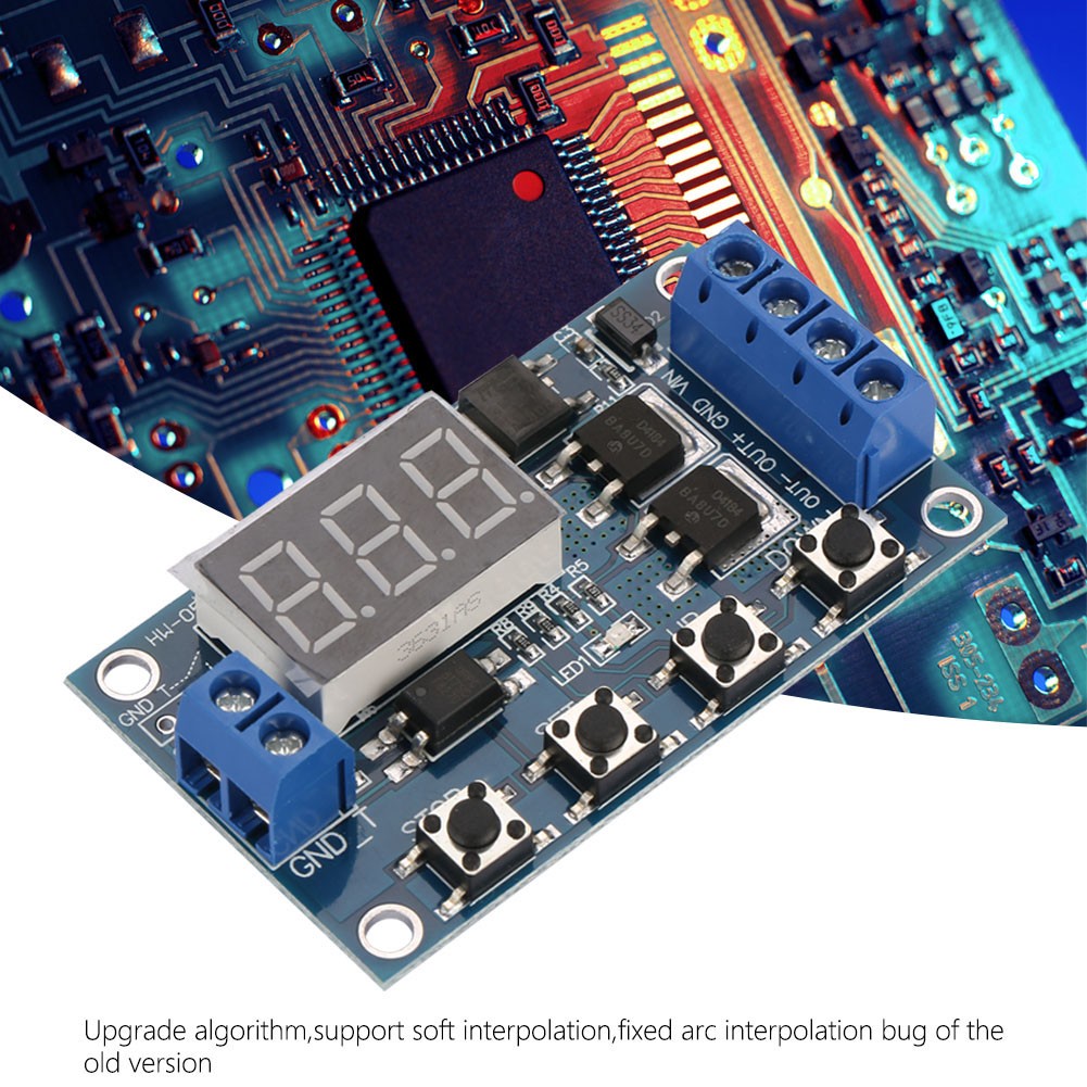 12V-24V Pulse Signal Cycle Delay Timer Switch MOS Control Board❀