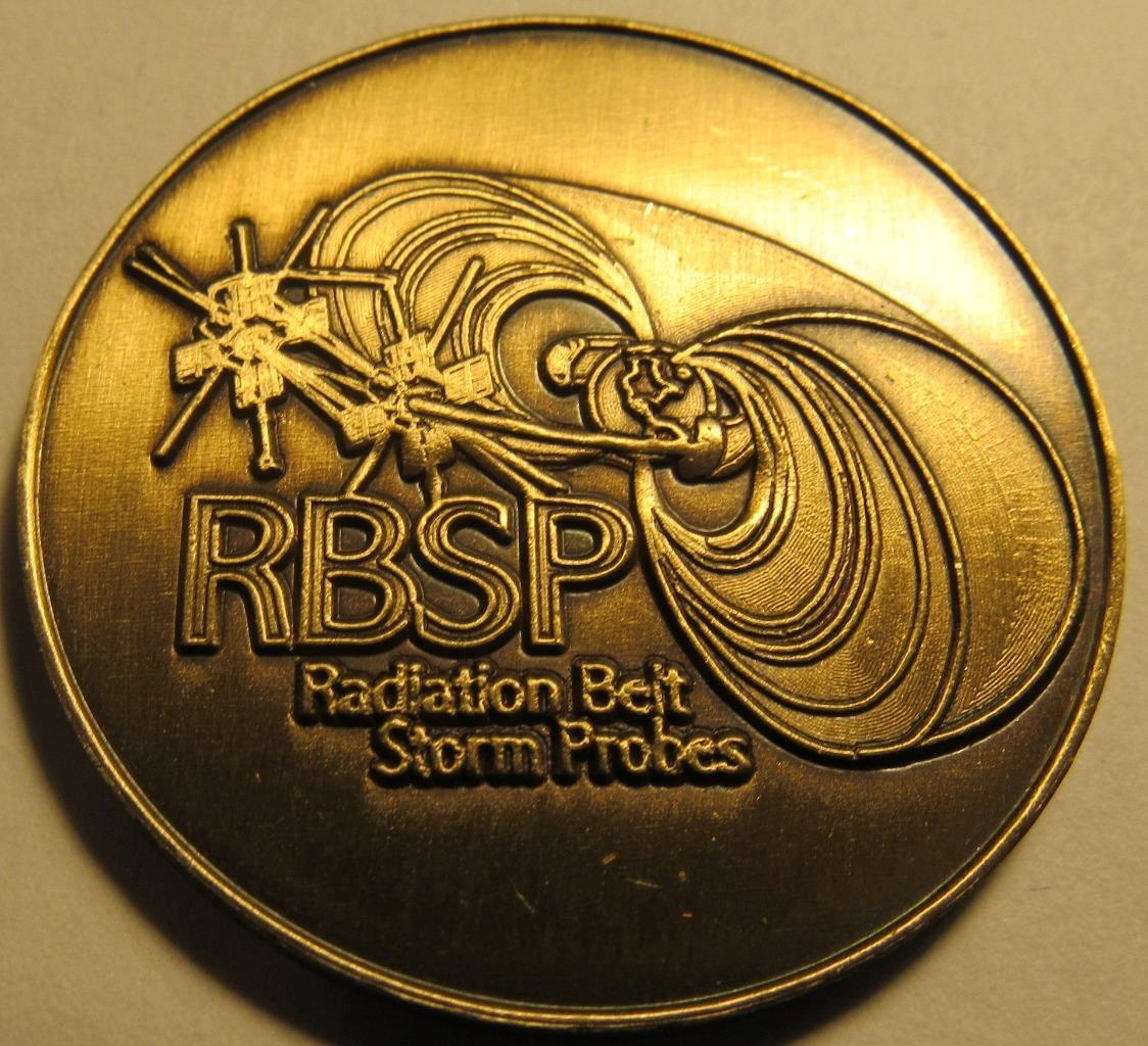 RADIATION BELT STORM PROBE (RBSP) NASA SATELLITE VEHICLE SPACE COIN AB BRONZE