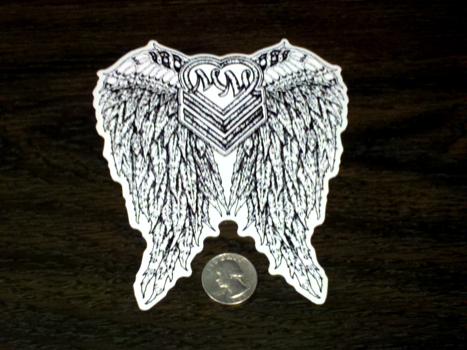 Girls METAL MULISHA - HALO 6" Black Wings Sticker Car Window Decal Nitro Vinyl