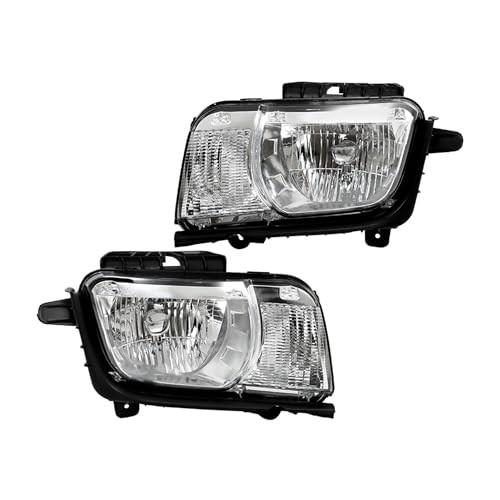 Driver Side and Passenger Side Headlights Assembly Halogen Replacement for