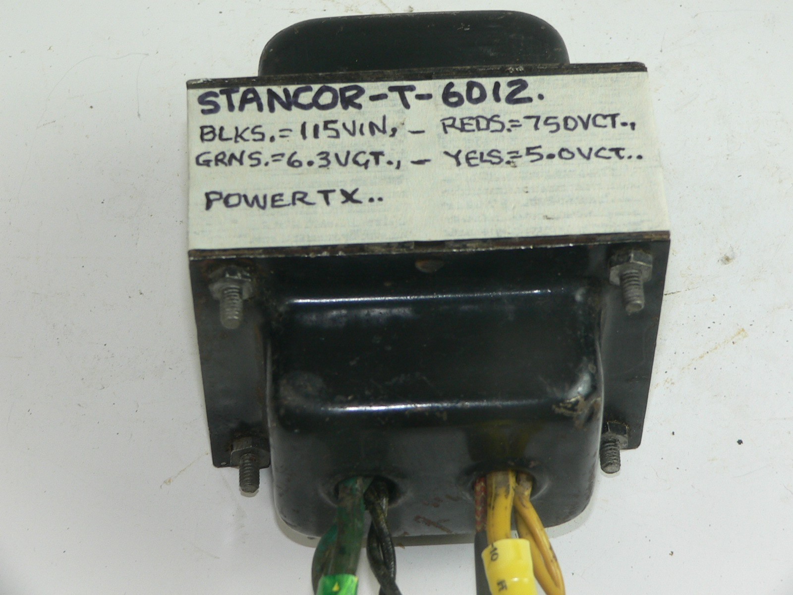 1 Stancor T-6012 Power Transformer--Tests good--USA