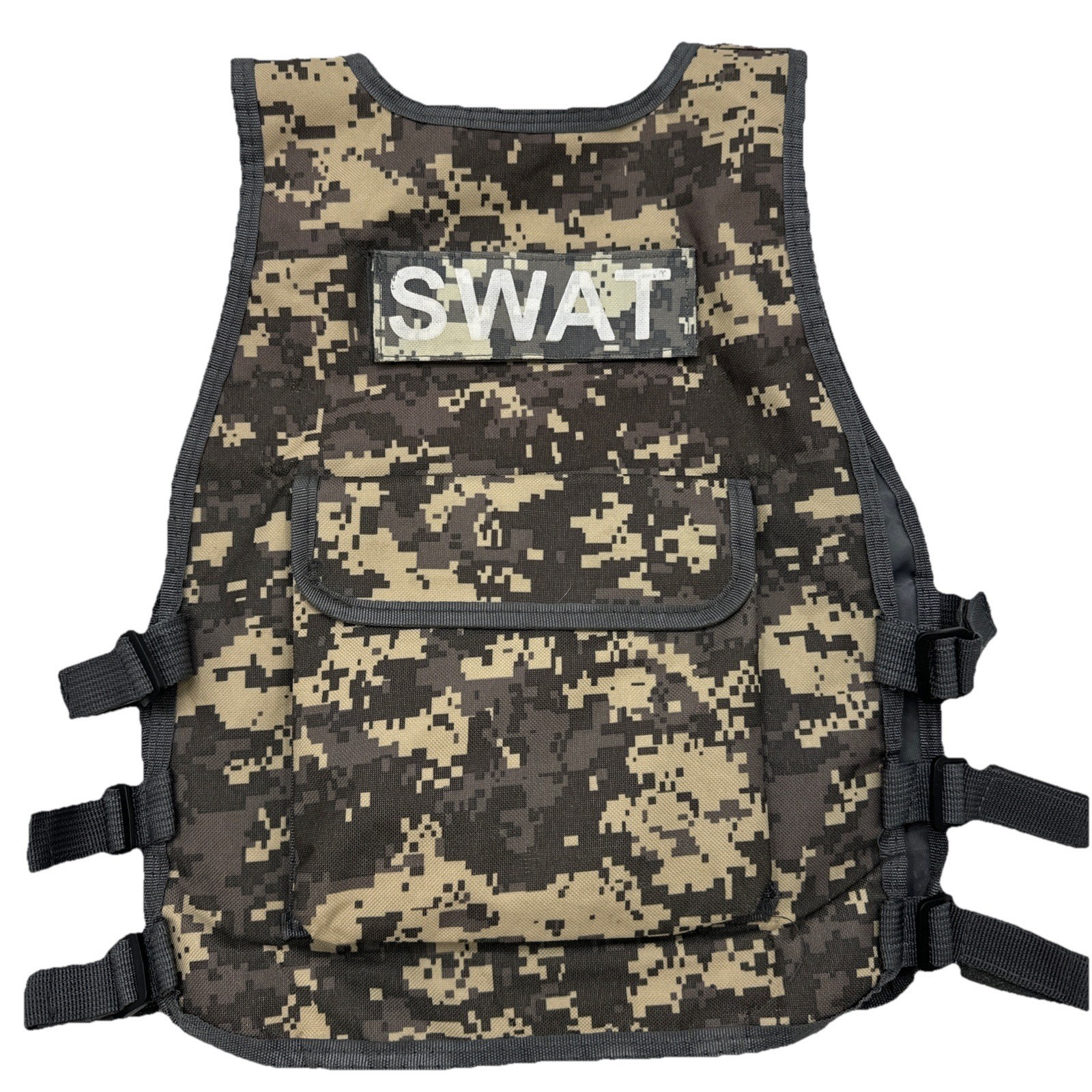 Tactical Swat Vest For Kids Costume Halloween Cosplay Dress Up Army {41}