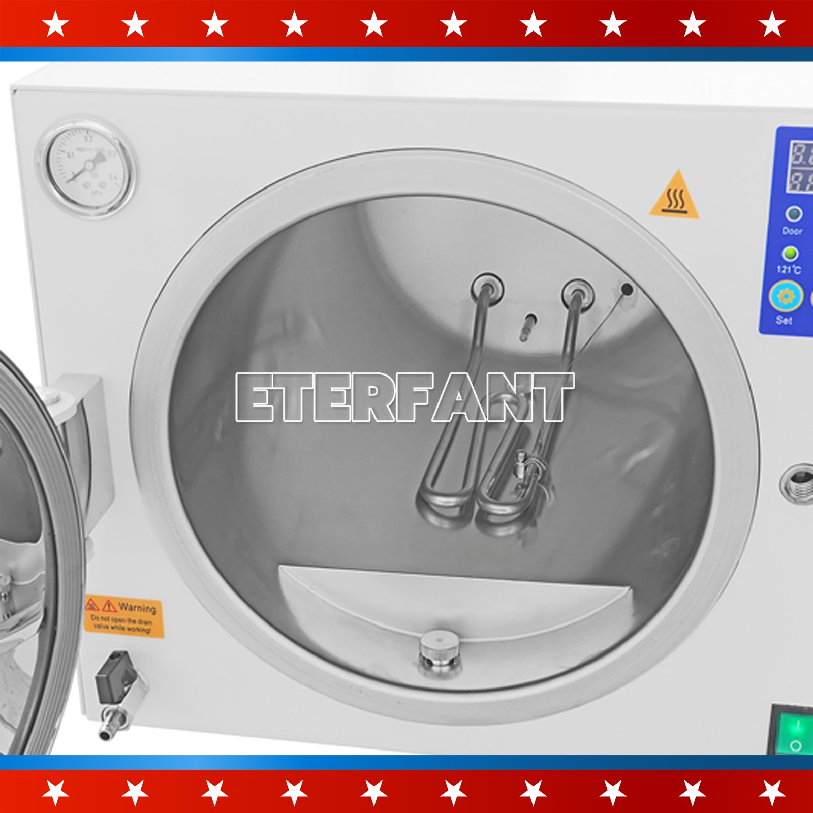 12/16/18/23L ClassN/B Dental Medical Autoclave Steam High Temperature Sterilizer