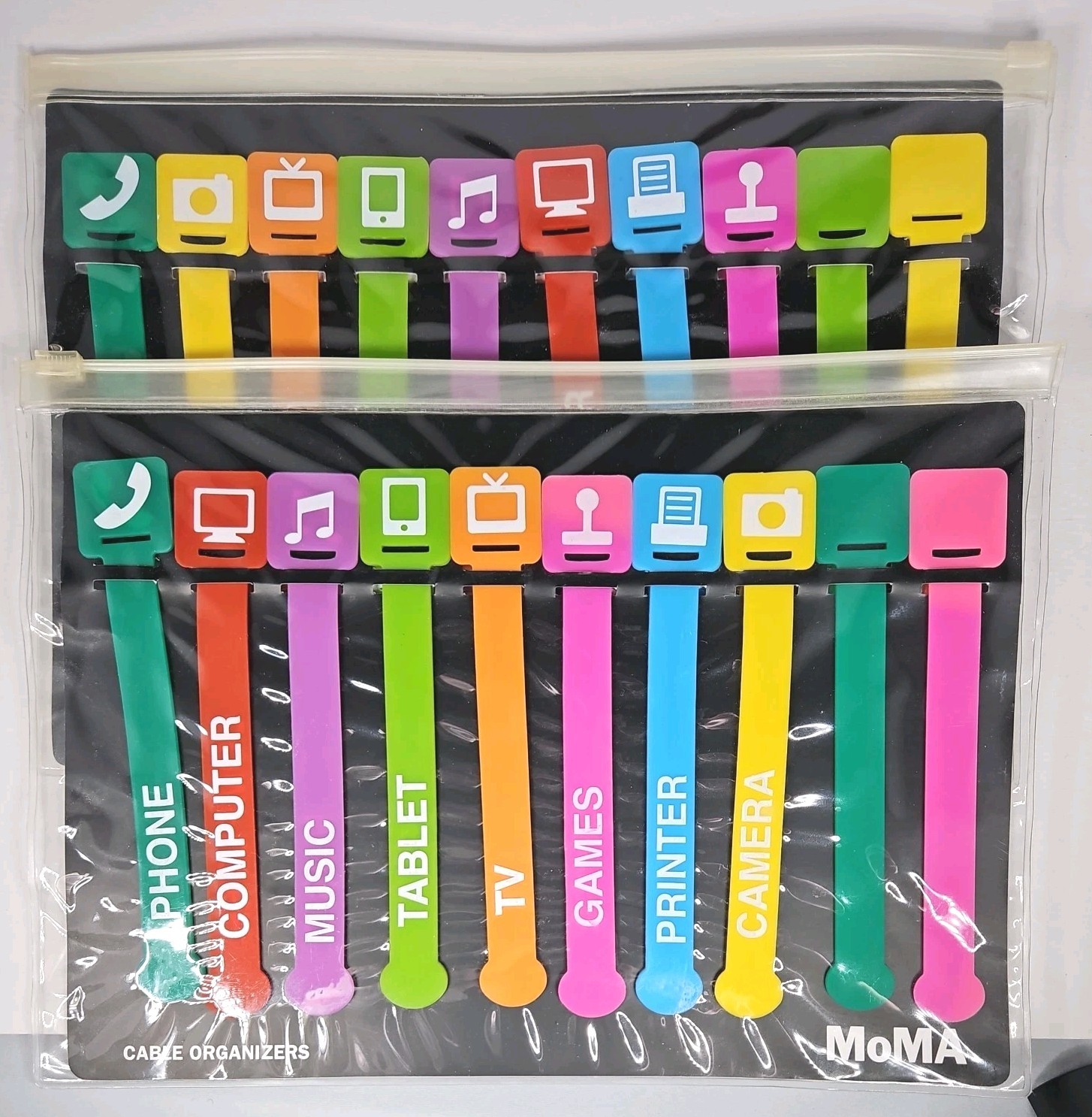 Cable Cord Electronics Organizers, Lot of 2 From Museum Of Modern Art MOMA
