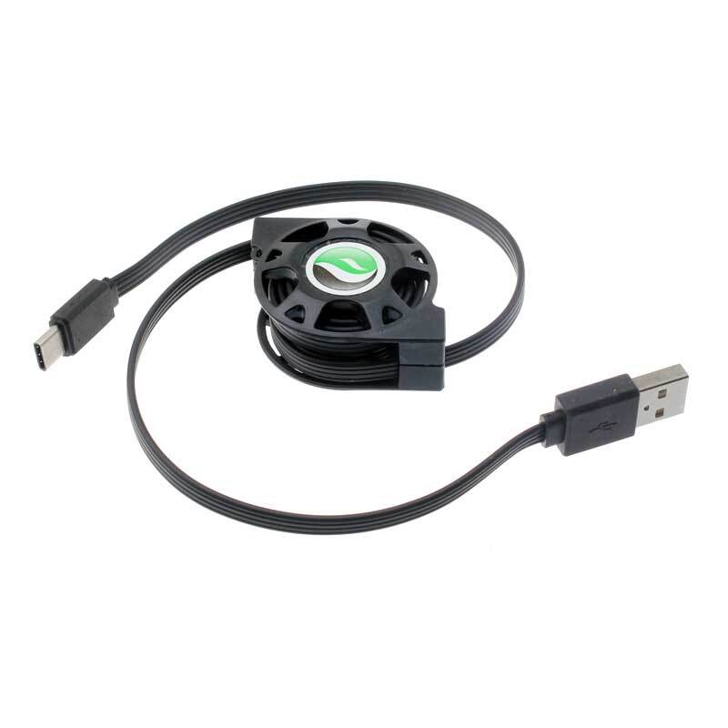 USB Cable Retractable Type-C Charger Power Cord USB-C for Cell Phones