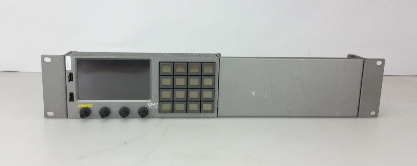 Evertz CP-2116E-H System Control Panel One Touchscreen 16 LCD Buttons