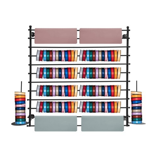 Wall-Mounted Display Rack, Wrapping Paper Ribbon Holder, Organizer