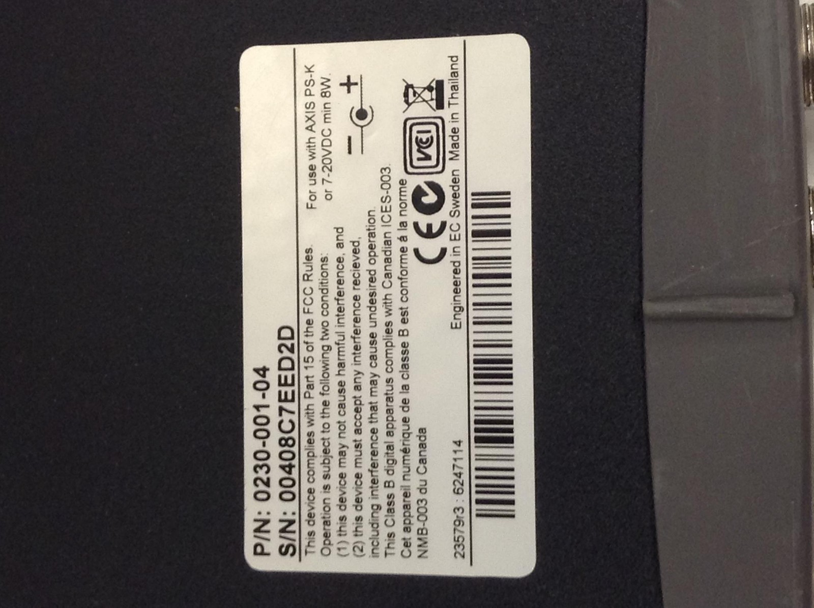 Axis 241QA 4 Channel Video Server 0230-001-04, No Ac Adapter, WORKING