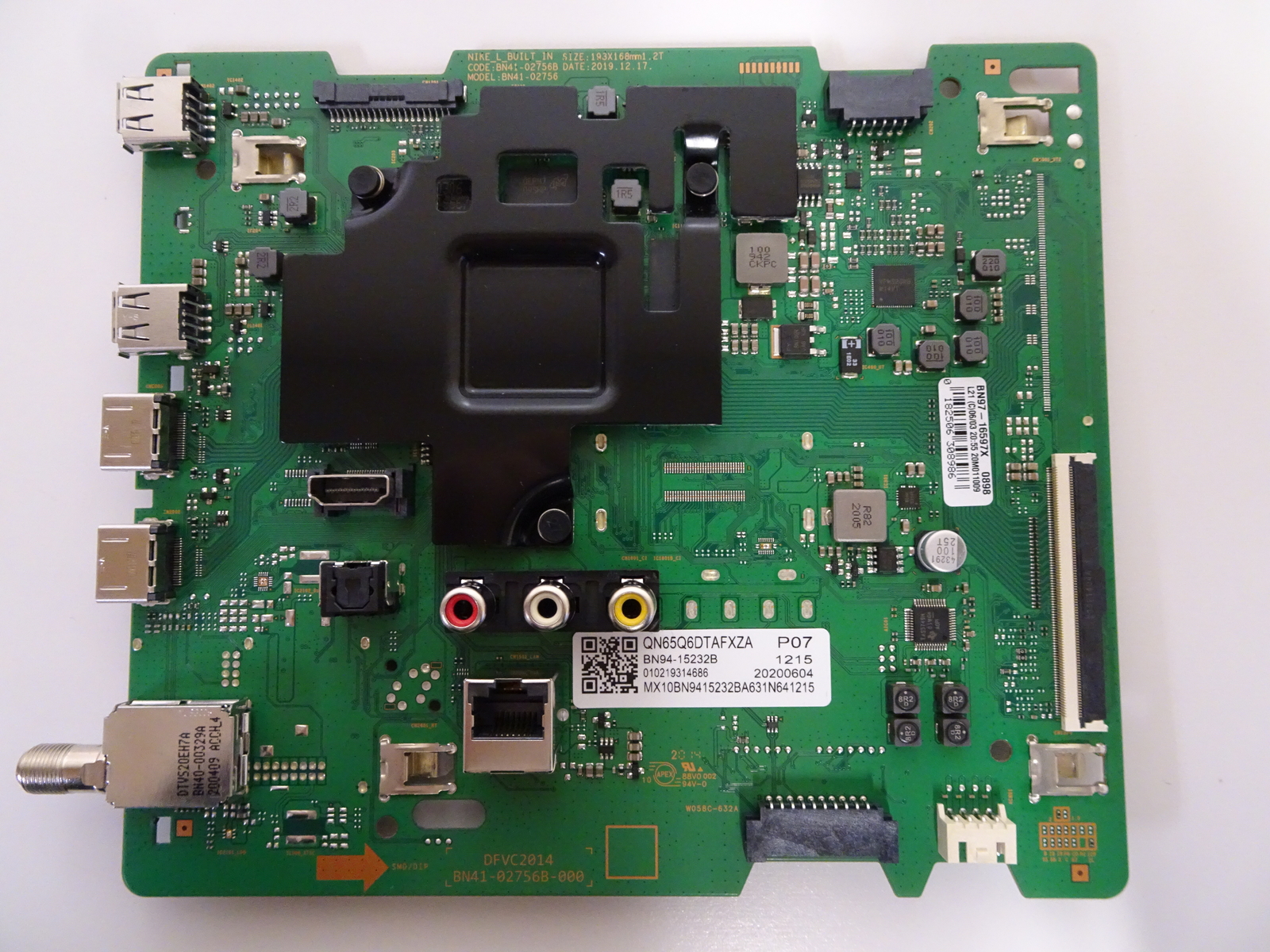 Samsung QN65Q6DTAFXZA Main Board (BN97-16597X) BN94-15232B