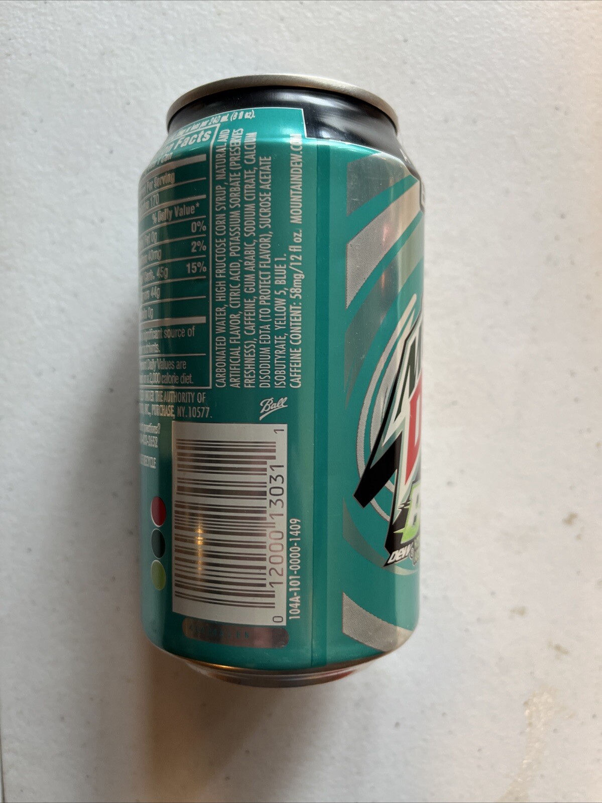 Mountain Dew MTN Dew Baja Blast 2014 12 oz EMPTY can