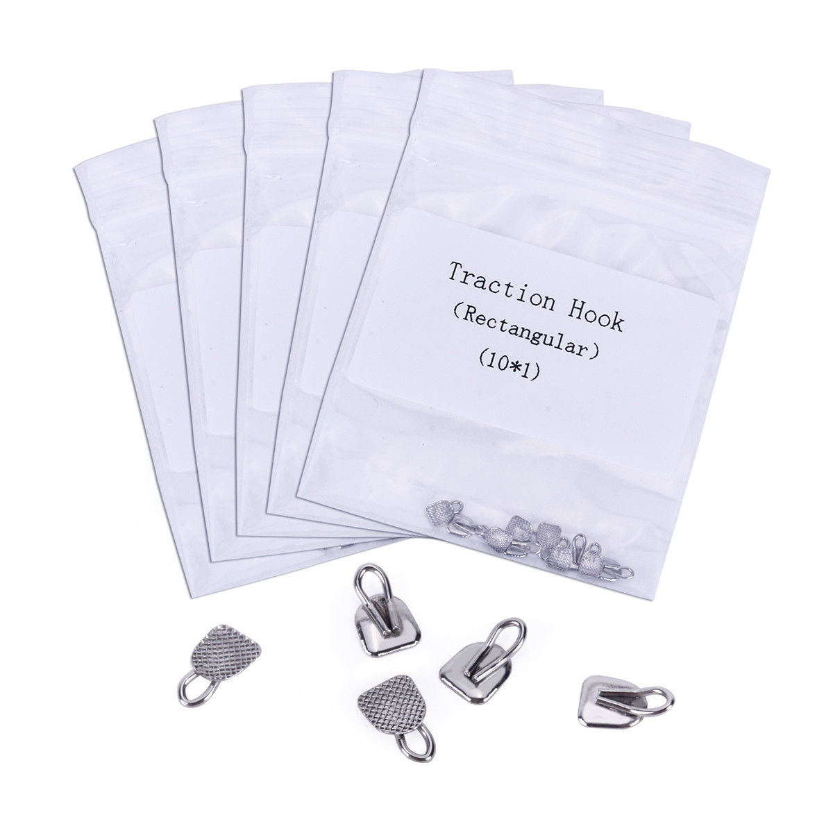 3 Packs Dental Orthodontic Traction Hook Diameter 3*3.9mm Rectangular Type