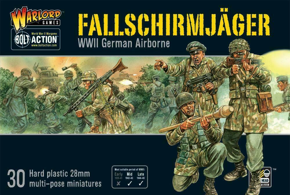 Warlord Games WGB-FJ-02 1:56 Bolt Action German Fallschirmjager (Pack of 30)