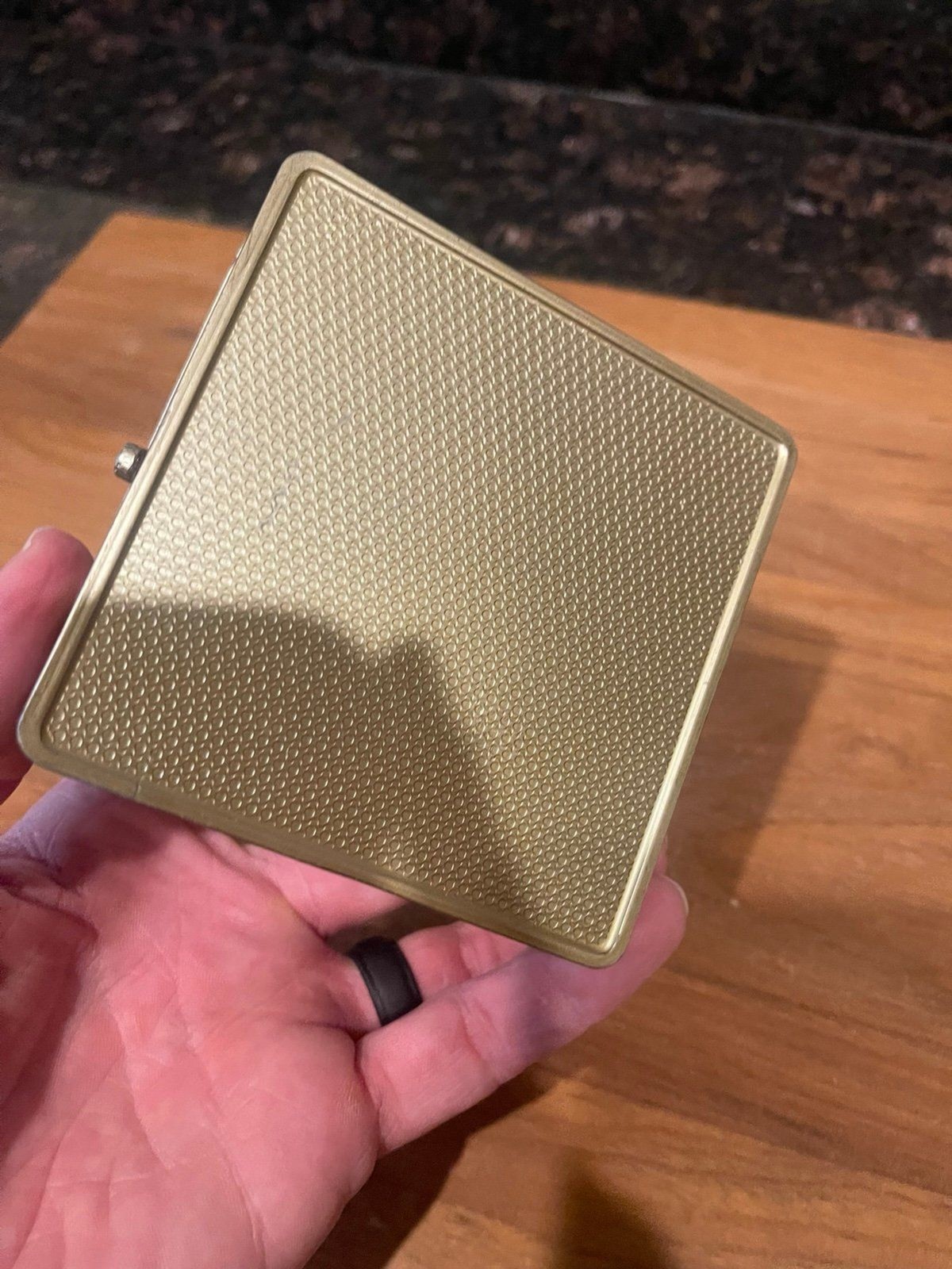 Enamel Flower Square trinket box