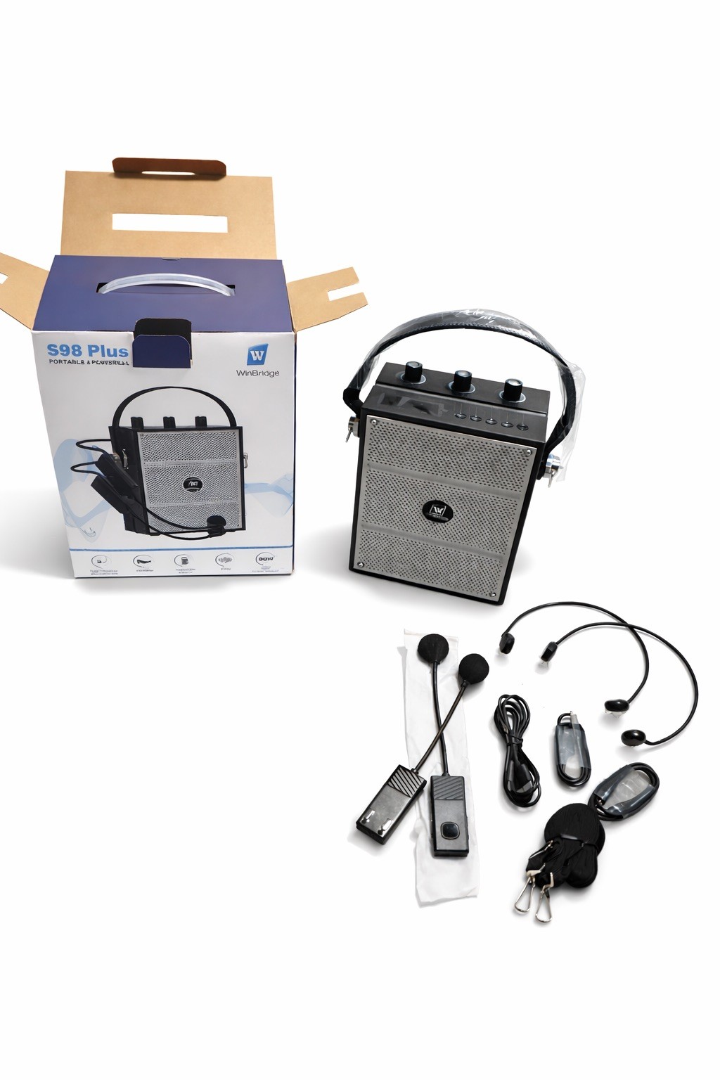 WinBridge S98 Wireless Voice Amplifier Portable Bluetooth 5.3 PA System