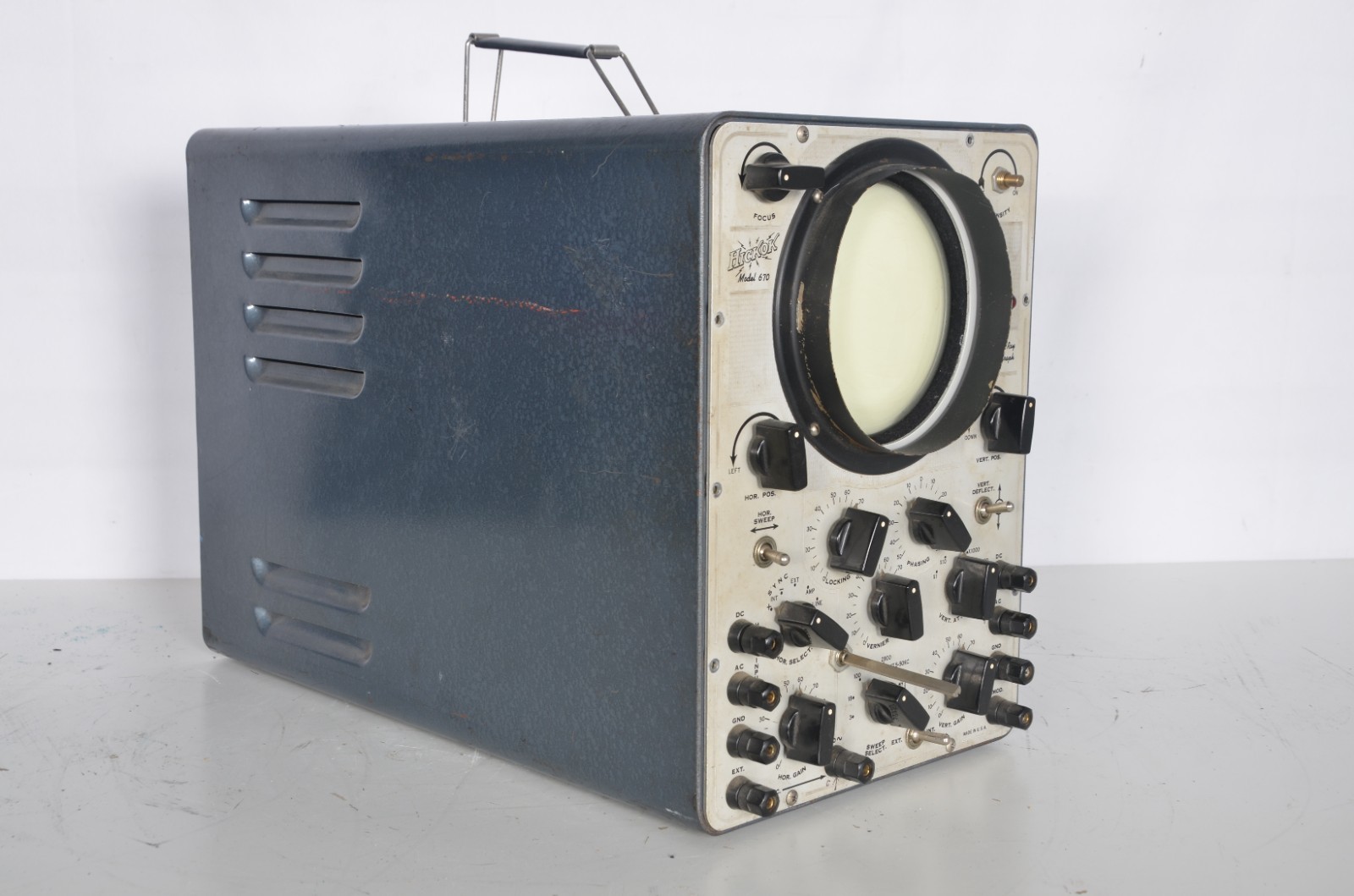 Hickok Cathode Ray Oscilloscope Model 670 As Is Turns On Untested Parts Repair