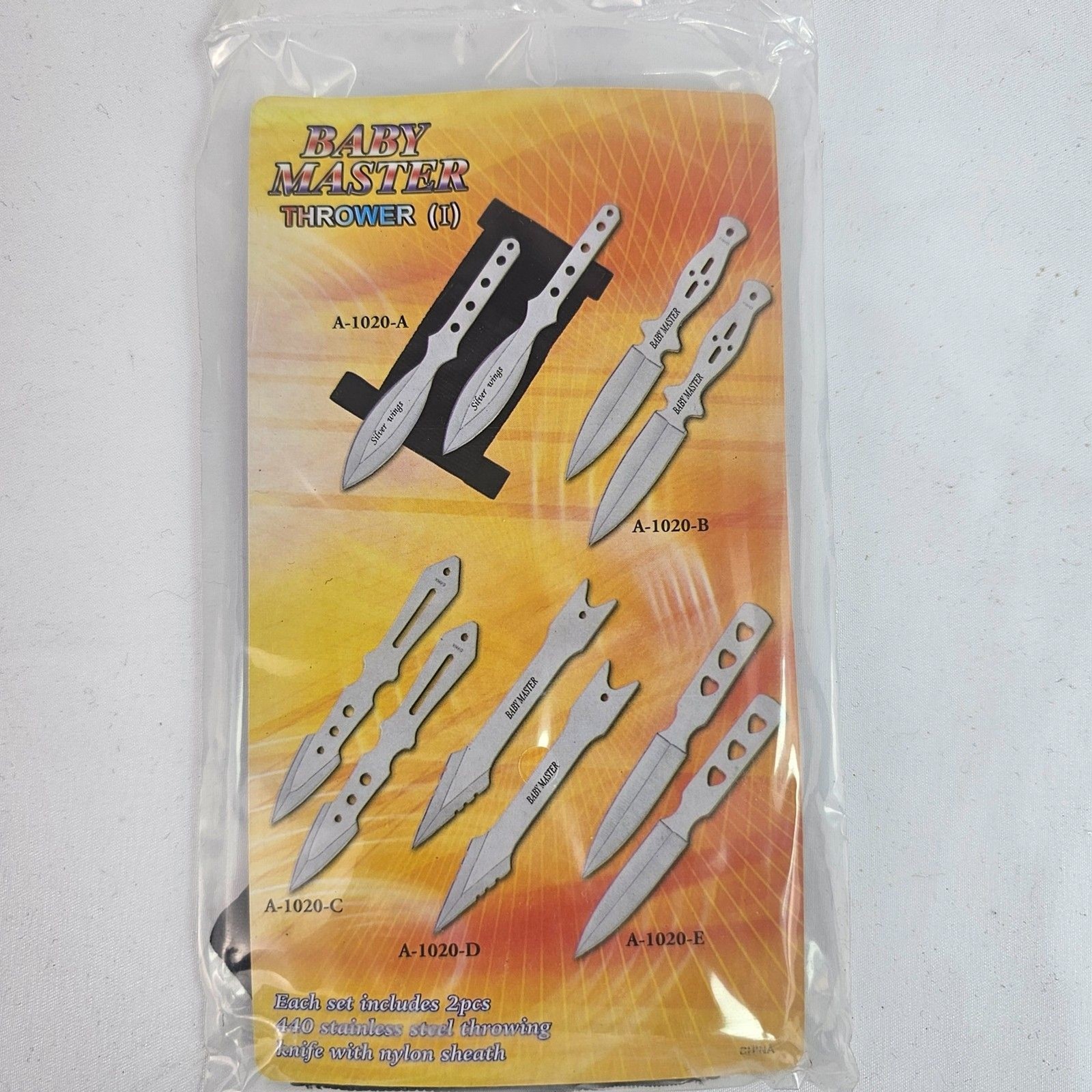 NEW Baby Master 2 Pc.  Stainless Throwing