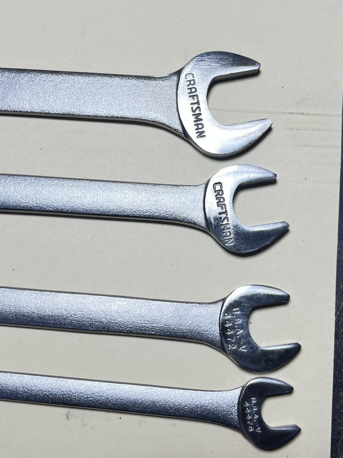 4 Craftsman Thin Valve Adjusting Wrenches V Series Used