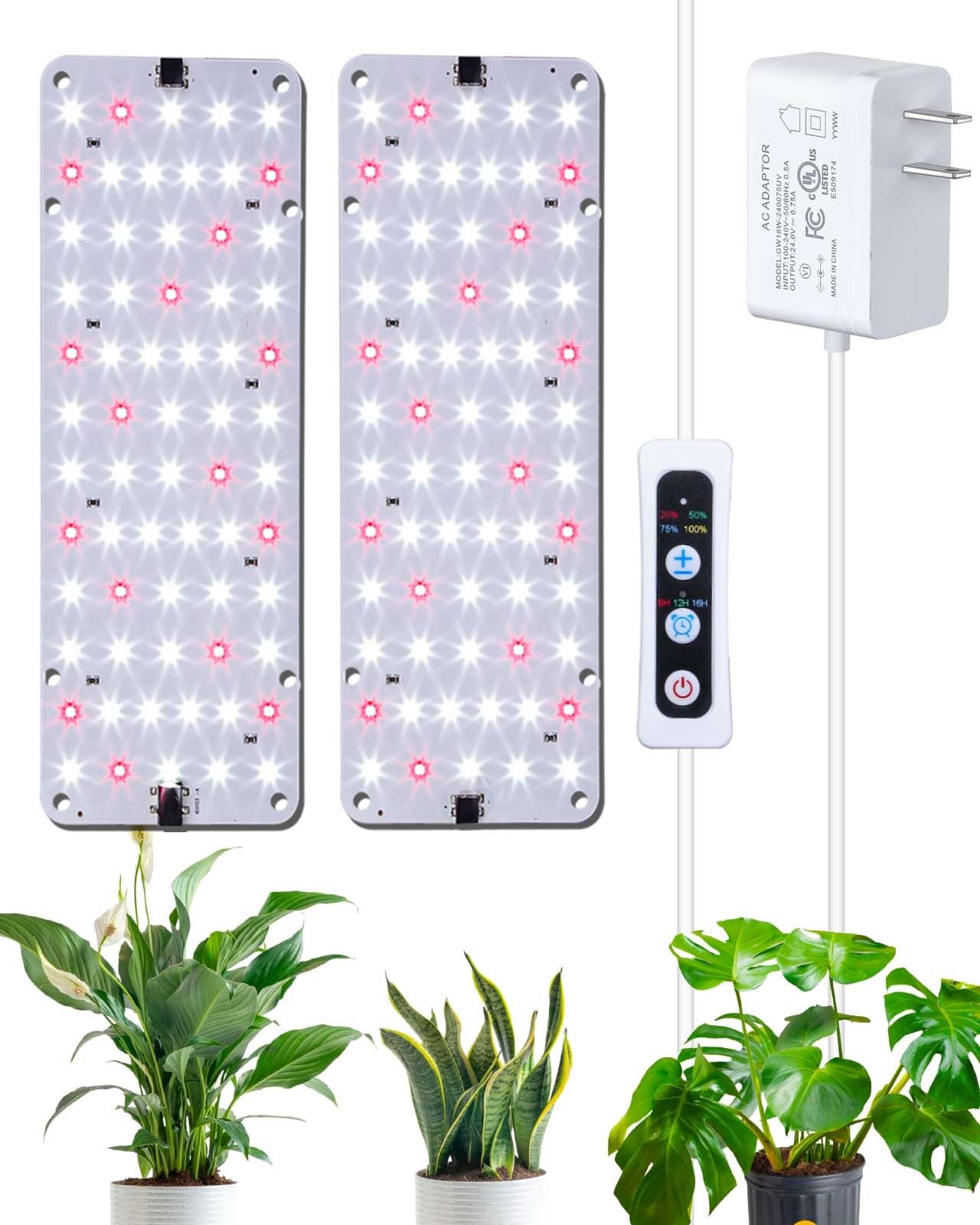 Grow Light for Indoor Plants, Dimmable Plant Light, 6/12/16H Timing Grow Ligh...