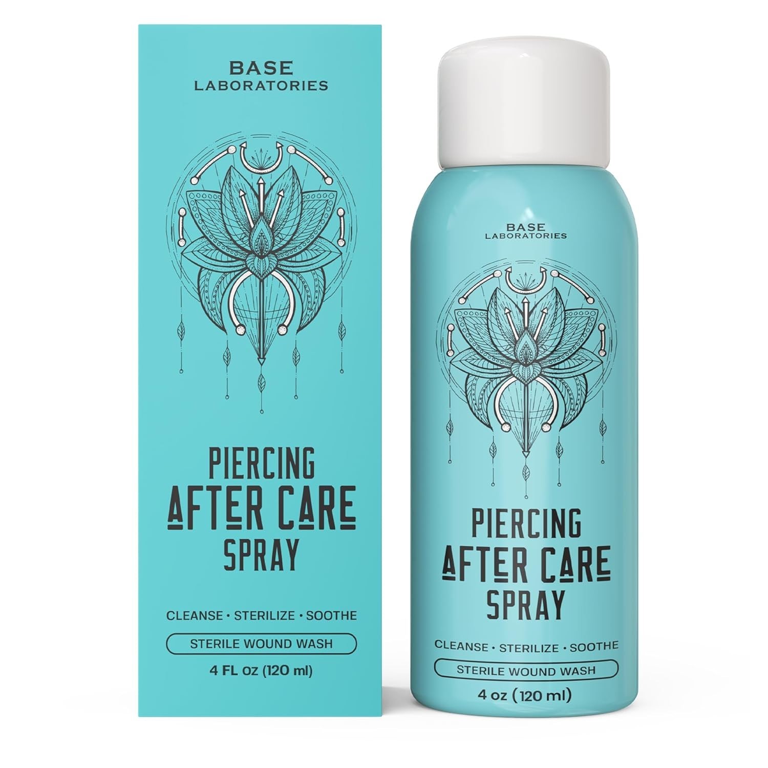 Piercing Aftercare Kit: Keloid & Piercing Bump Solution Oil15ml + Piercing Af...