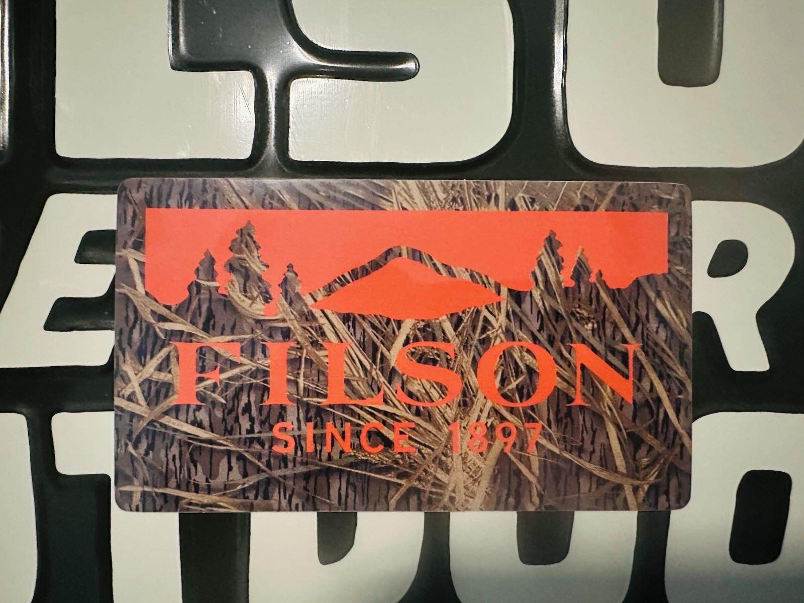 FILSON DECAL /STICKER REPLICA SINCE 1897 CAMO OUTDOOR BAG CAP SHIRT APPROX 6”